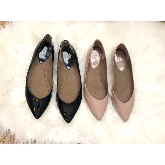 2 pairs of Nordstrom BP. pointed toe flats - Picture 1 of 8